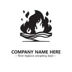 Fire Logo Company Design Illustration Vector Graphic Image