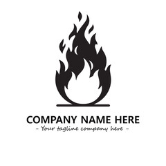 Fire Logo Company Design Illustration Vector Graphic Image