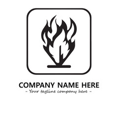 Fire Logo Company Design Illustration Vector Graphic Image