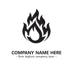 Fire Logo Company Design Illustration Vector Graphic Image