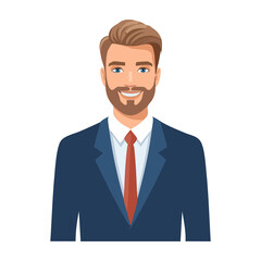 Professional man in suit with friendly smile