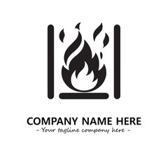 Fire Logo Company Design Illustration Vector Graphic Image