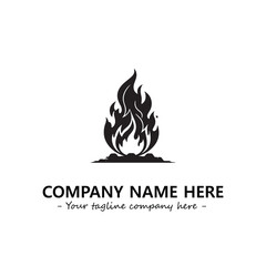 Fire Logo Company Design Illustration Vector Graphic Image