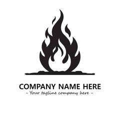 Fire Logo Company Design Illustration Vector Graphic Image