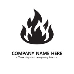 Fire Logo Company Design Illustration Vector Graphic Image