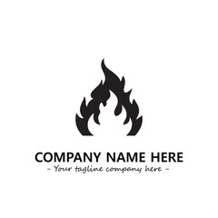 Fire Logo Company Design Illustration Vector Graphic Image
