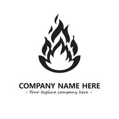 Fire Logo Company Design Illustration Vector Graphic Image