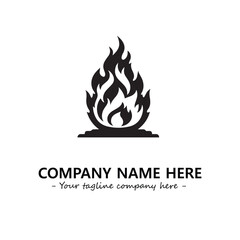 Fire Logo Company Design Illustration Vector Graphic Image