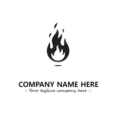 Fire Logo Company Design Illustration Vector Graphic Image