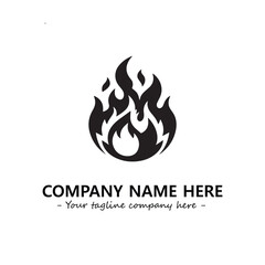 Fire Logo Company Design Illustration Vector Graphic Image