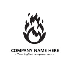 Fire Logo Company Design Illustration Vector Graphic Image