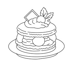 wedding cake vector illustration