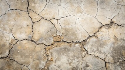 Fototapeta premium A Detailed Texture of Cracked and Weathered Earth, Showing Extensive Erosion and Soil Degradation