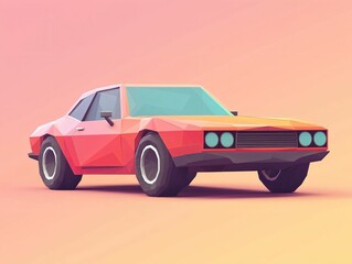 Low Poly Classic Car