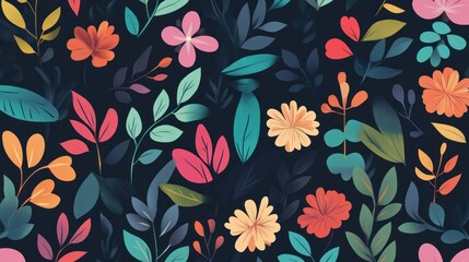 Vibrant floral pattern (116)