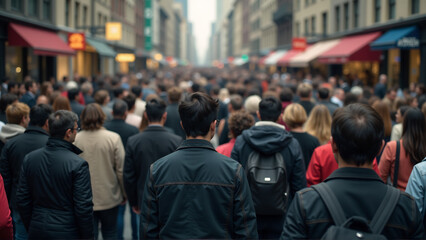 Obraz premium Lost in the Crowd