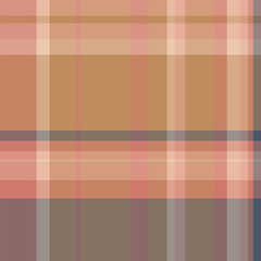 Warmtoned plaid design featuring intersecting lines of varying widths in earthy shades. Ideal for backgrounds, textiles, or adding a touch of classic texture to designs.