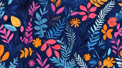 Vibrant floral pattern (122)