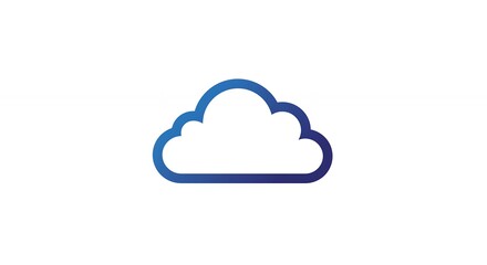 Abstract cloud graphic icon