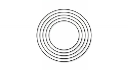 Fototapeta premium Concentric circles geometric design