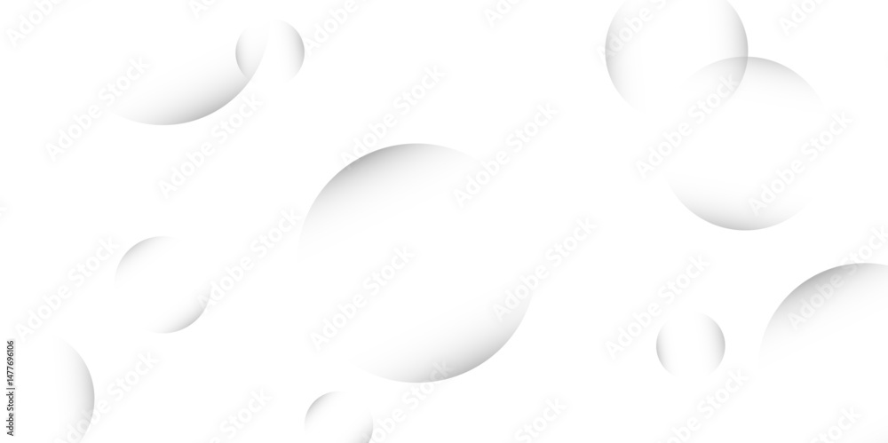Leinwandbilder abstract illustration of randomly arranged grey circle with gradient on white background .graphic el