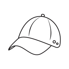 baseball cap vector on white background 10 eps
