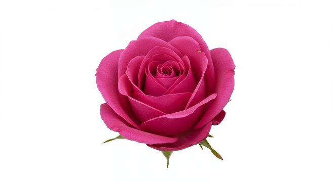 Vibrant pink rose close up - Powered by Adobe