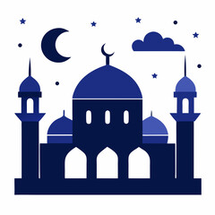 islamic mosque in the night