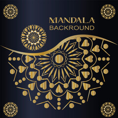Luxury Gold Mandala Background for Digital Creators