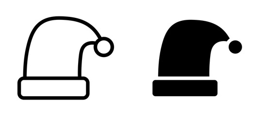 Sleeping Hat icon in black modern and lines and solid