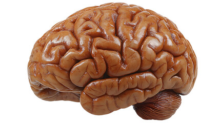 Detailed Anatomical Model of the Human Brain Demonstrating Complex Neural Structures and Intricate Functions