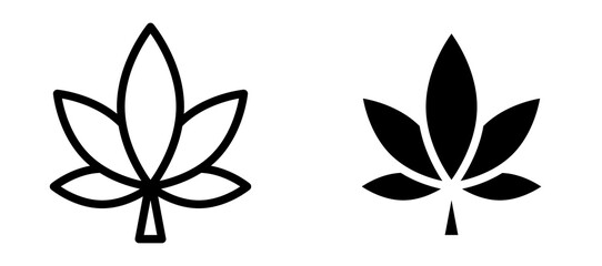 Lotus icon in black modern and lines and solid