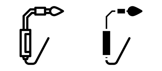 Fototapeta premium Welding icon in black modern and lines and solid
