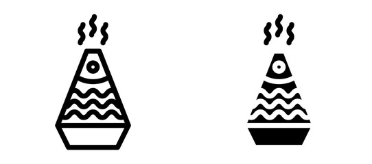 Humidifier icon in black modern and lines and solid
