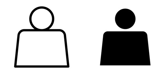 Weight icon in black modern and lines and solid