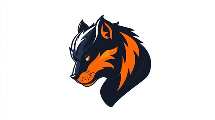 Obraz premium Wolf head logo