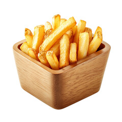 french fries isolated on white background