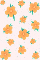 Flowers Seamless pattern high quality Background