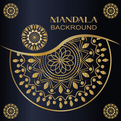 Luxury Gold Mandala Design for Artistic Backgrounds