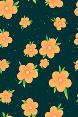 Flowers Seamless pattern high quality Background