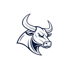 vector illustration of a bull