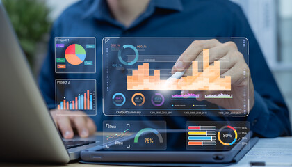 Business and technical analysts can use charts, indicators and KPIs with the business analysis...