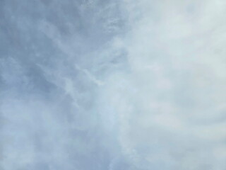  Sky Blue and white cloud, Thin clouds floating.  Clear blue sky with some clouds.Elegant empty blue background.  Horizon Spring, Clear Sky. Sky is very bright and the sun is shining. Beauty of nature