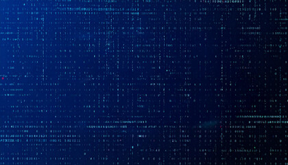 Blue digital abstract with data stream. This image evokes the atmosphere of data and tech