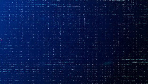 Blue digital abstract with data stream. This image evokes the atmosphere of data and tech - Powered by Adobe