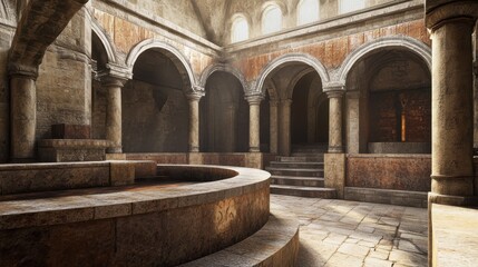 Obraz premium interior of the church of the holy sepulchre