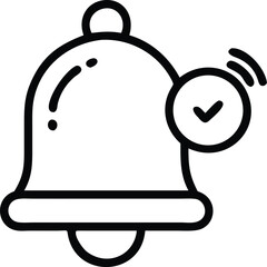 Obraz premium Christmas bell vector illustration with Santa Claus design concept, a festive holiday decoration icon