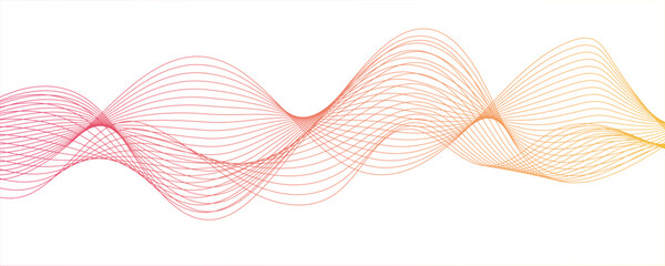 Abstract wave lines on white background. business background lines wave, pink stream element for design on a white background isolated. Futuristic technology and wave pattern.