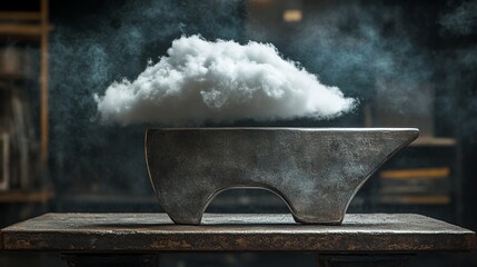 Dramatic conceptual photography of abstract cloud formations displaying vivid textures and varying shades of gray