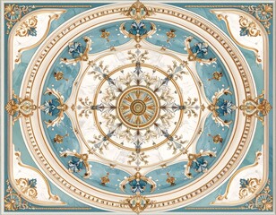 baroque barocco ornate marble ceiling non linear reformation design elaborate ceiling with intricate accents depicting classic elegance and architectural beauty